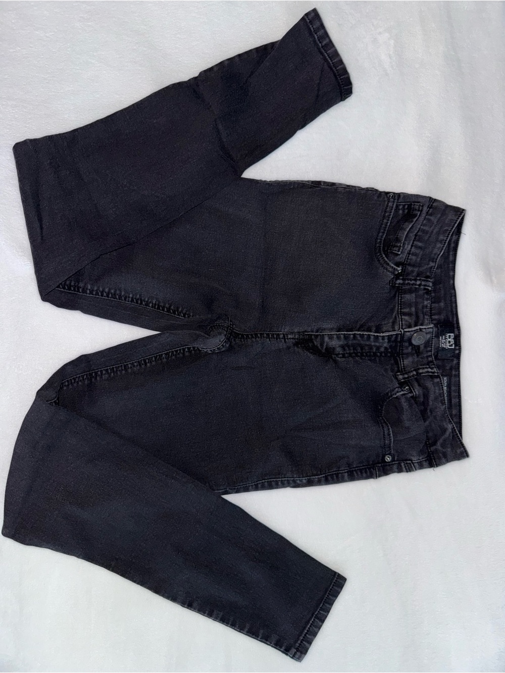 Women's Black High-Rise Straight Jeans